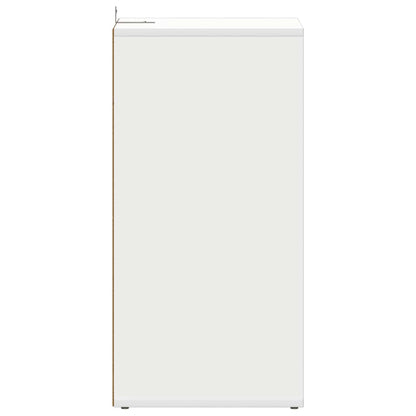 808982 vidaXL Shoe Cabinets 2 pcs White 31,5x35x70 cm Engineered Wood