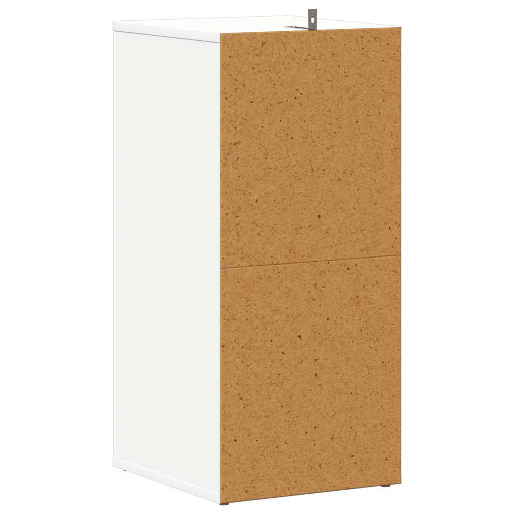 808982 vidaXL Shoe Cabinets 2 pcs White 31,5x35x70 cm Engineered Wood