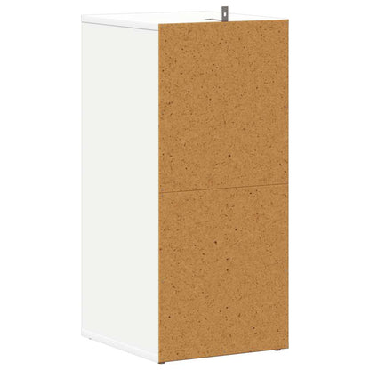 808982 vidaXL Shoe Cabinets 2 pcs White 31,5x35x70 cm Engineered Wood