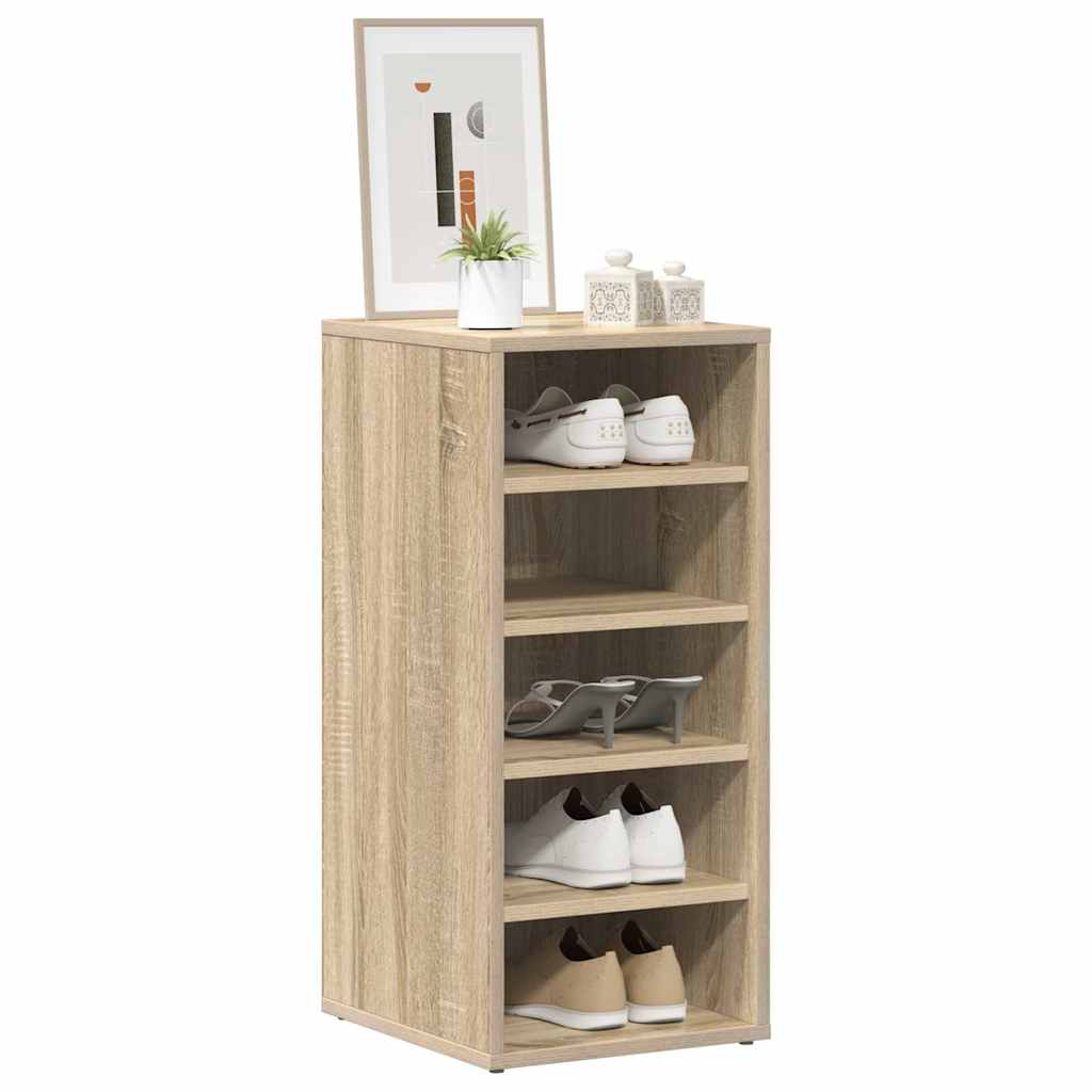 808987 vidaXL Shoe Cabinet Sonoma Oak 31,5x35x70 cm Engineered Wood
