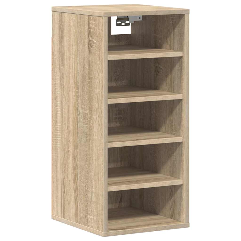 808987 vidaXL Shoe Cabinet Sonoma Oak 31,5x35x70 cm Engineered Wood