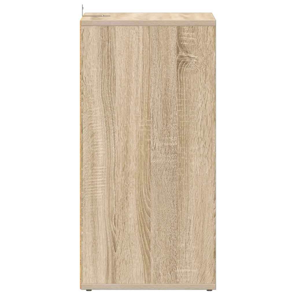 808987 vidaXL Shoe Cabinet Sonoma Oak 31,5x35x70 cm Engineered Wood