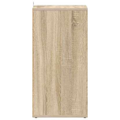 808987 vidaXL Shoe Cabinet Sonoma Oak 31,5x35x70 cm Engineered Wood