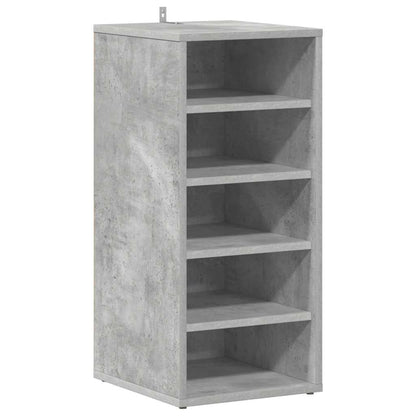 808989 vidaXL Shoe Cabinet Concrete Grey 31,5x35x70 cm Engineered Wood