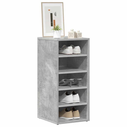 808989 vidaXL Shoe Cabinet Concrete Grey 31,5x35x70 cm Engineered Wood