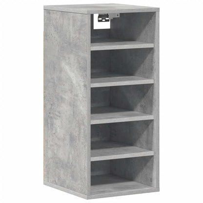 808989 vidaXL Shoe Cabinet Concrete Grey 31,5x35x70 cm Engineered Wood