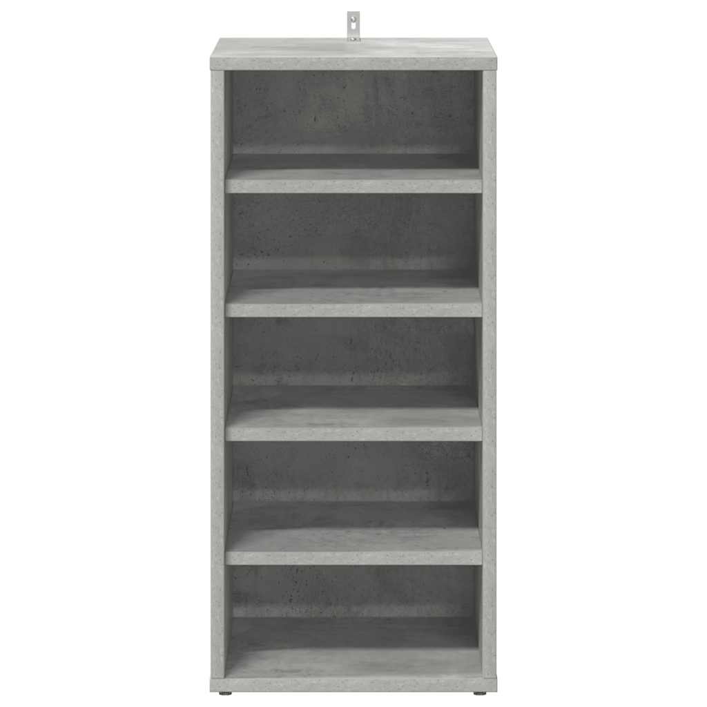 808989 vidaXL Shoe Cabinet Concrete Grey 31,5x35x70 cm Engineered Wood