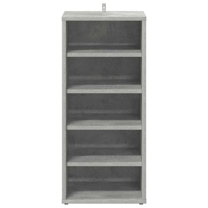 808989 vidaXL Shoe Cabinet Concrete Grey 31,5x35x70 cm Engineered Wood