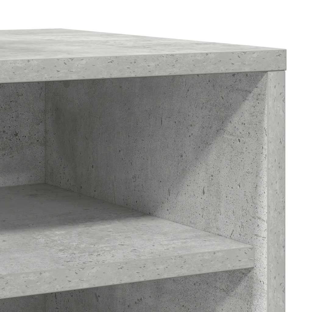 808989 vidaXL Shoe Cabinet Concrete Grey 31,5x35x70 cm Engineered Wood