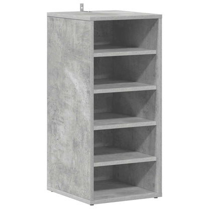 808990 vidaXL Shoe Cabinets 2 pcs Concrete Grey 31,5x35x70 cm Engineered Wood