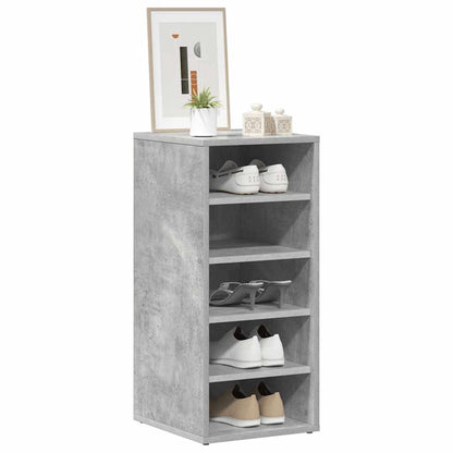 808990 vidaXL Shoe Cabinets 2 pcs Concrete Grey 31,5x35x70 cm Engineered Wood