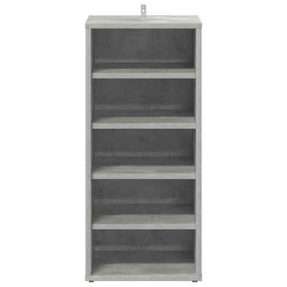 808990 vidaXL Shoe Cabinets 2 pcs Concrete Grey 31,5x35x70 cm Engineered Wood