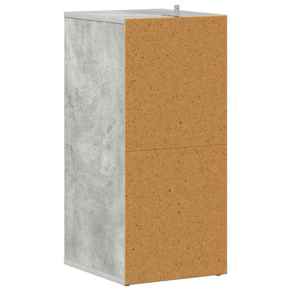 808990 vidaXL Shoe Cabinets 2 pcs Concrete Grey 31,5x35x70 cm Engineered Wood