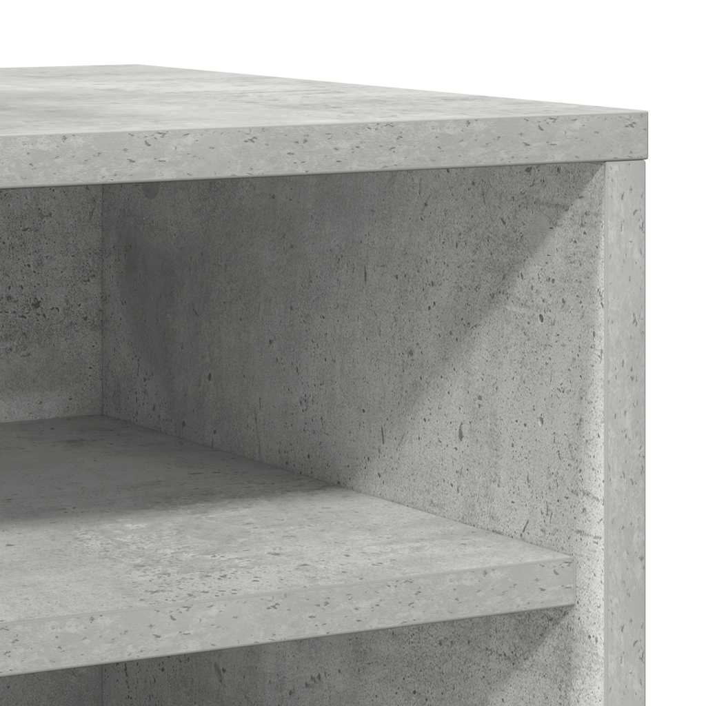 808990 vidaXL Shoe Cabinets 2 pcs Concrete Grey 31,5x35x70 cm Engineered Wood