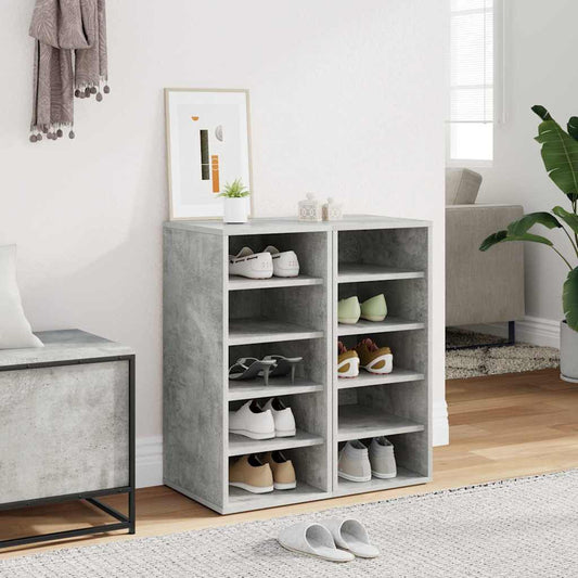 Shoe cabinets 31.5 x 35 x 70 cm Concrete Grey 5 pairs of shoes