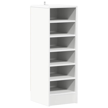 808999 vidaXL Shoe Cabinet White 31,5x35x90 cm Engineered Wood