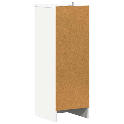 808999 vidaXL Shoe Cabinet White 31,5x35x90 cm Engineered Wood