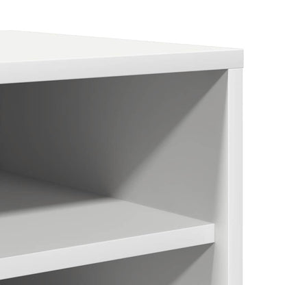 808999 vidaXL Shoe Cabinet White 31,5x35x90 cm Engineered Wood