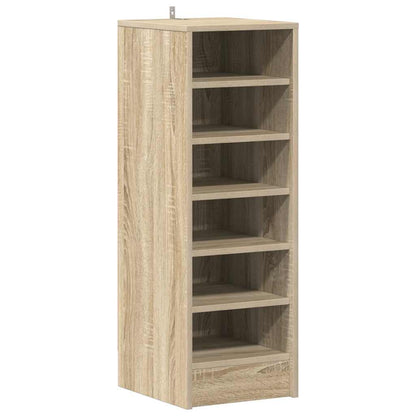 809002 vidaXL Shoe Cabinet Sonoma Oak 31,5x35x90 cm Engineered Wood