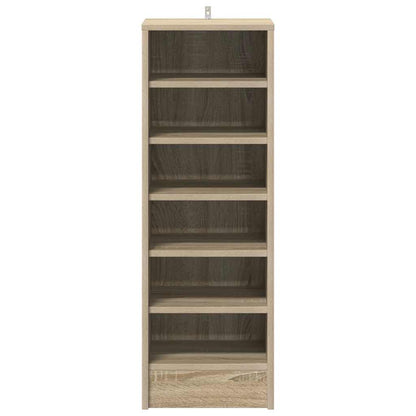 809002 vidaXL Shoe Cabinet Sonoma Oak 31,5x35x90 cm Engineered Wood