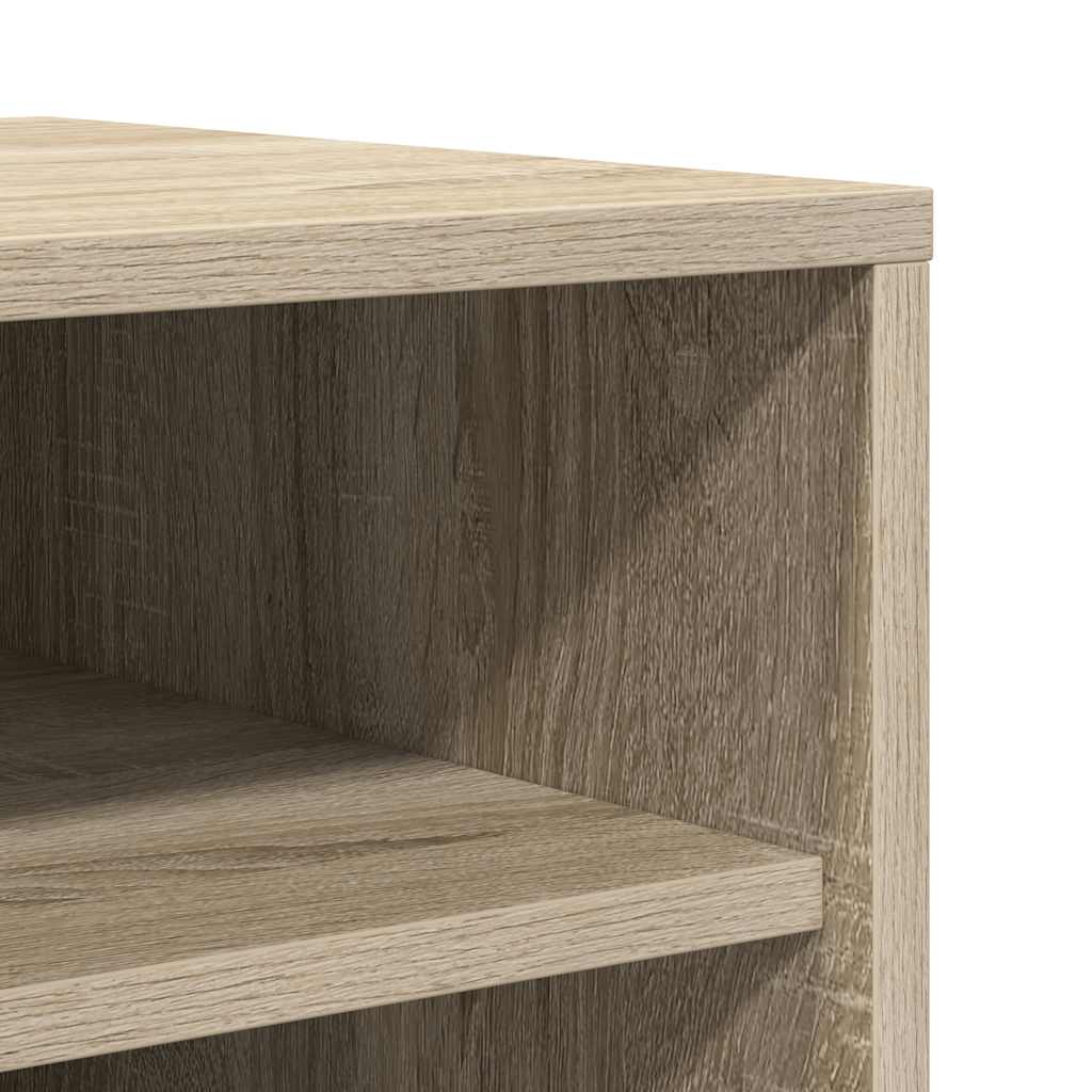 809002 vidaXL Shoe Cabinet Sonoma Oak 31,5x35x90 cm Engineered Wood