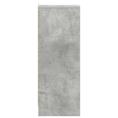 809003 vidaXL Shoe Cabinet Concrete Grey 31,5x35x90 cm Engineered Wood