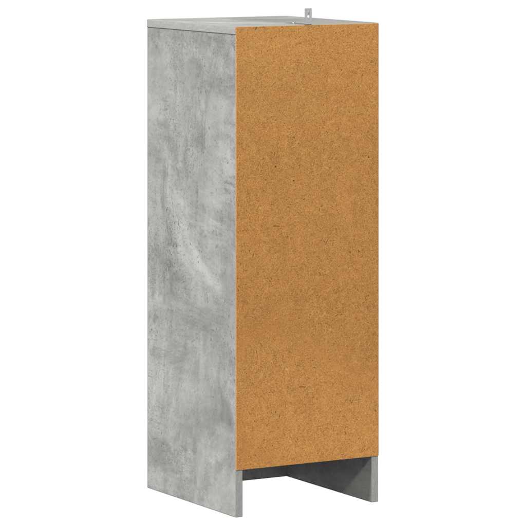 809003 vidaXL Shoe Cabinet Concrete Grey 31,5x35x90 cm Engineered Wood
