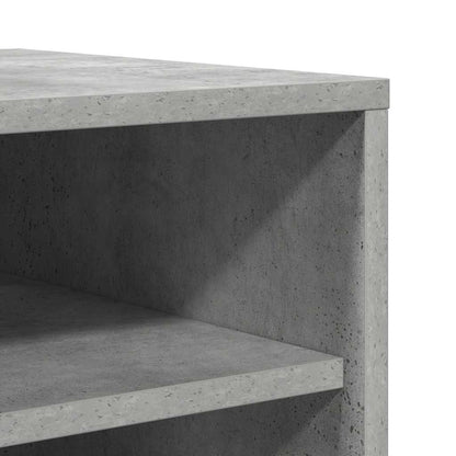 809003 vidaXL Shoe Cabinet Concrete Grey 31,5x35x90 cm Engineered Wood