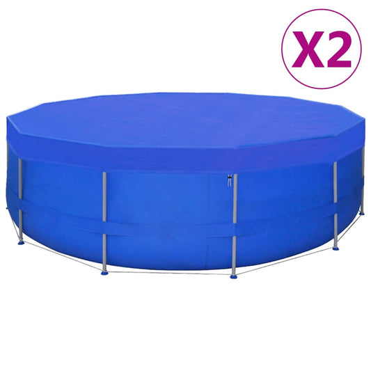 Pool Cover | Set of 2 | Dark blue | Polyethylene | 540 cm diameter