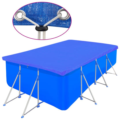 Pool Cover | Set of 2 | Dark Blue | Polyethylene | Large | Durable