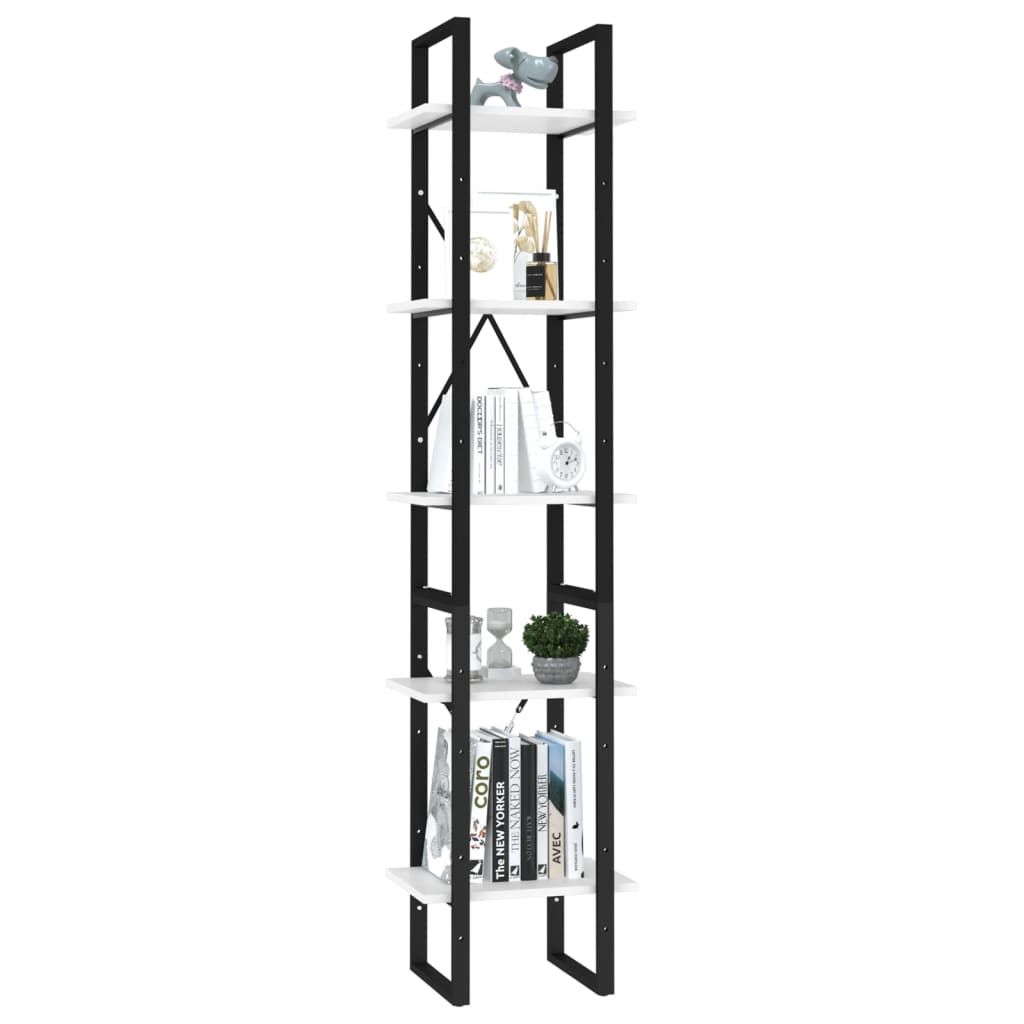 Book Cabinet White Engineered wood, metal Standard Book Cabinet
