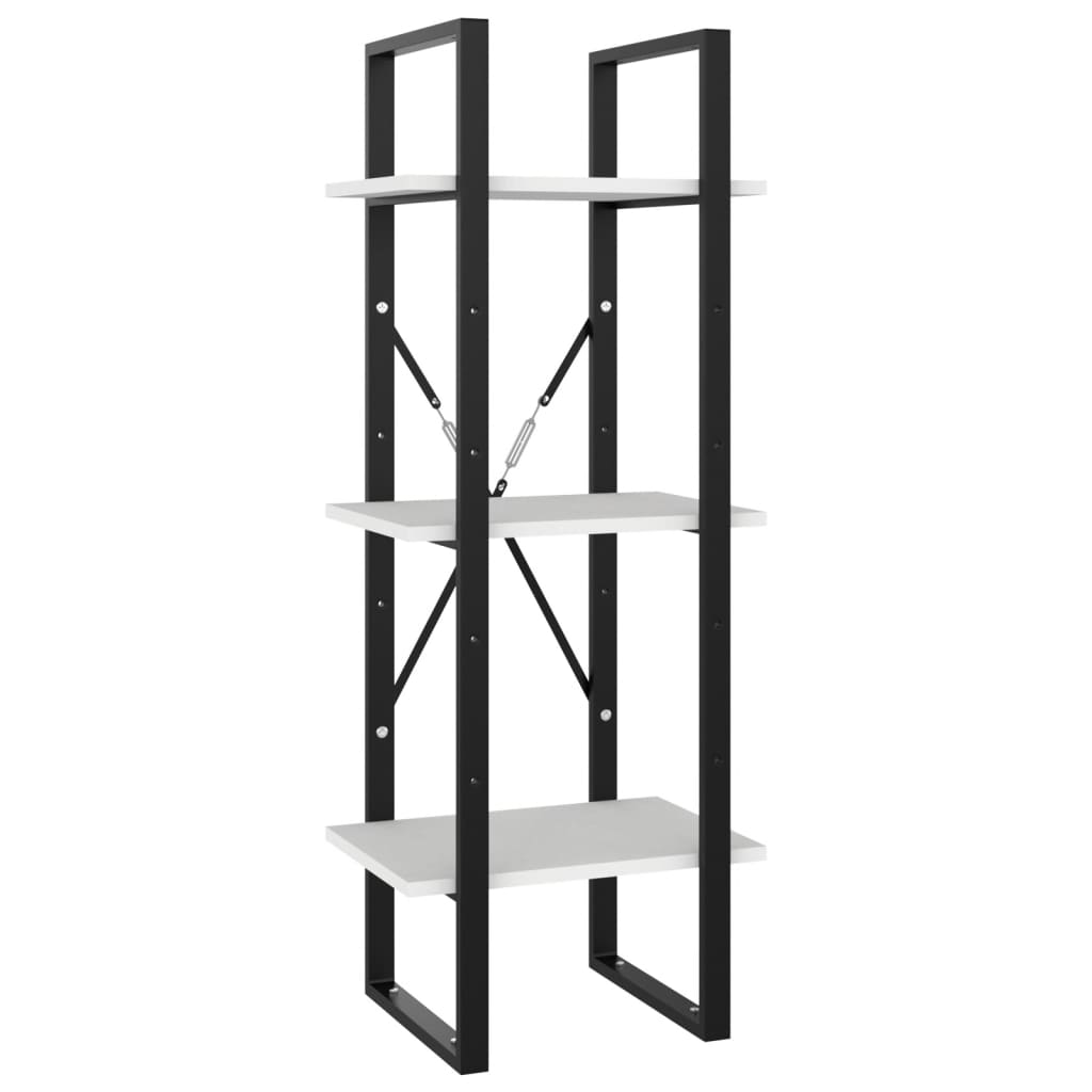 Book Cabinet White Engineered wood, metal Standard Book Cabinet