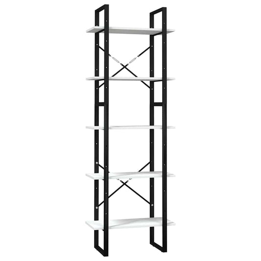 Book Cabinet | White | Pinewood, metal | Medium | Book Cabinet
