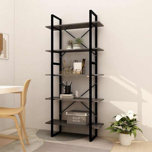 Book Cabinet | Grey | Pinewood | Medium | Book Cabinet | Rectangular