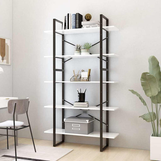 Book Cabinet | White | Engineered wood, metal | Large | Modular