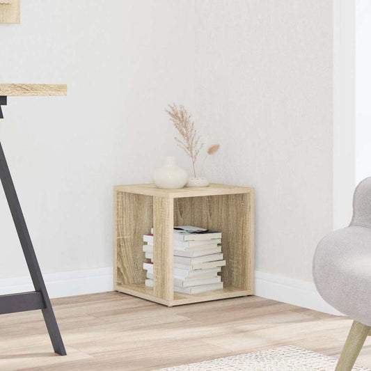 809011 vidaXL Side Table Sonoma Oak 33x33x34,5 cm Engineered Wood