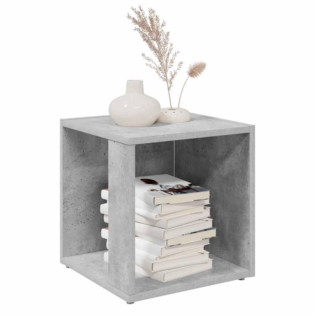 809012 vidaXL Side Table Concrete Grey 33x33x34,5 cm Engineered Wood