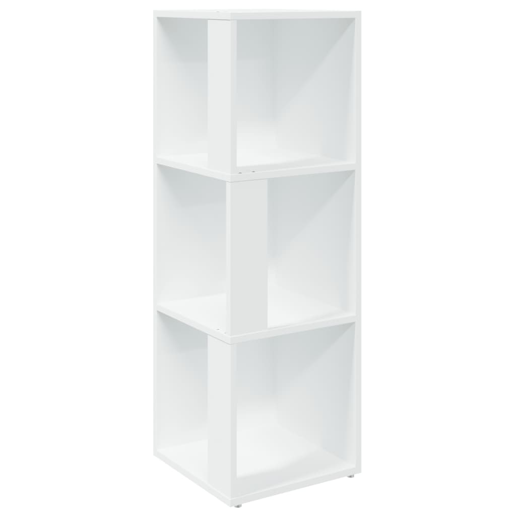 809026 vidaXL Corner Cabinet White 33x33x100 cm Engineered Wood