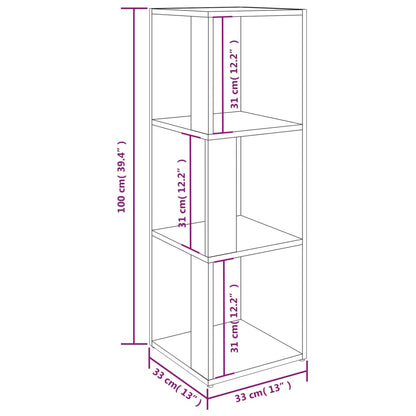 809026 vidaXL Corner Cabinet White 33x33x100 cm Engineered Wood