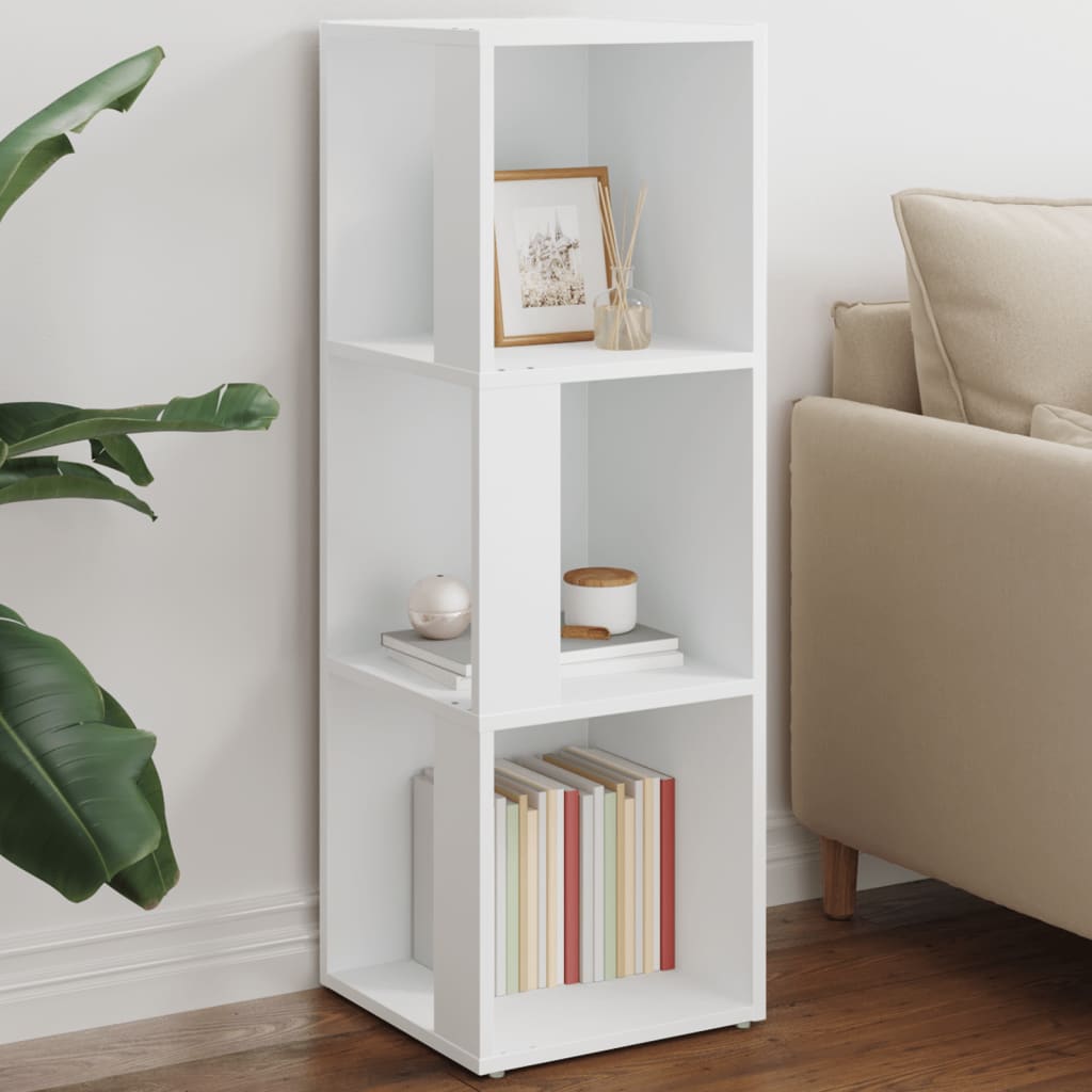 809026 vidaXL Corner Cabinet White 33x33x100 cm Engineered Wood