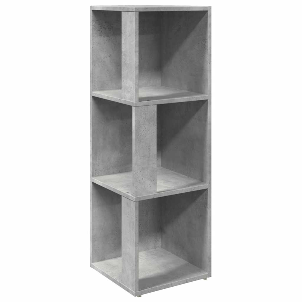 809030 vidaXL Corner Cabinet Concrete Grey 33x33x100 cm Engineered Wood