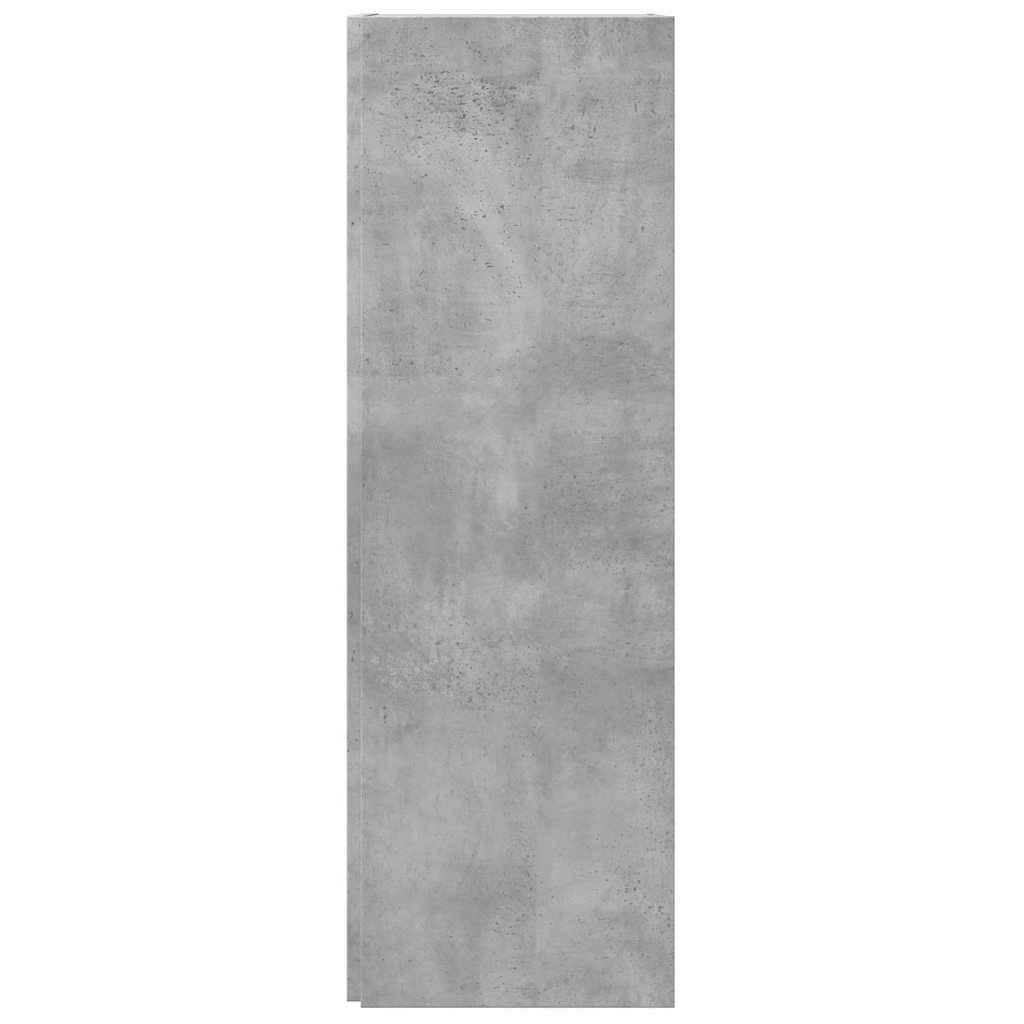 809030 vidaXL Corner Cabinet Concrete Grey 33x33x100 cm Engineered Wood