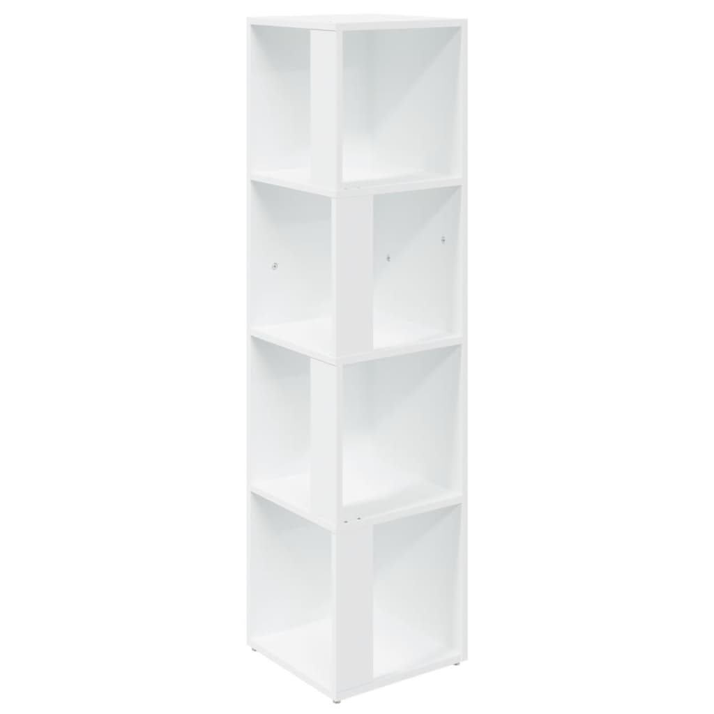809035 vidaXL Corner Cabinet White 33x33x132 cm Engineered Wood