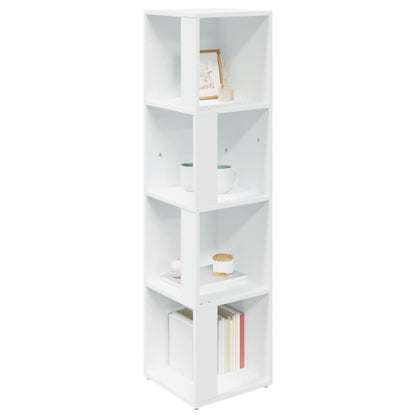 809035 vidaXL Corner Cabinet White 33x33x132 cm Engineered Wood