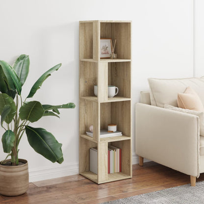 809038 vidaXL Corner Cabinet Sonoma Oak 33x33x132 cm Engineered Wood