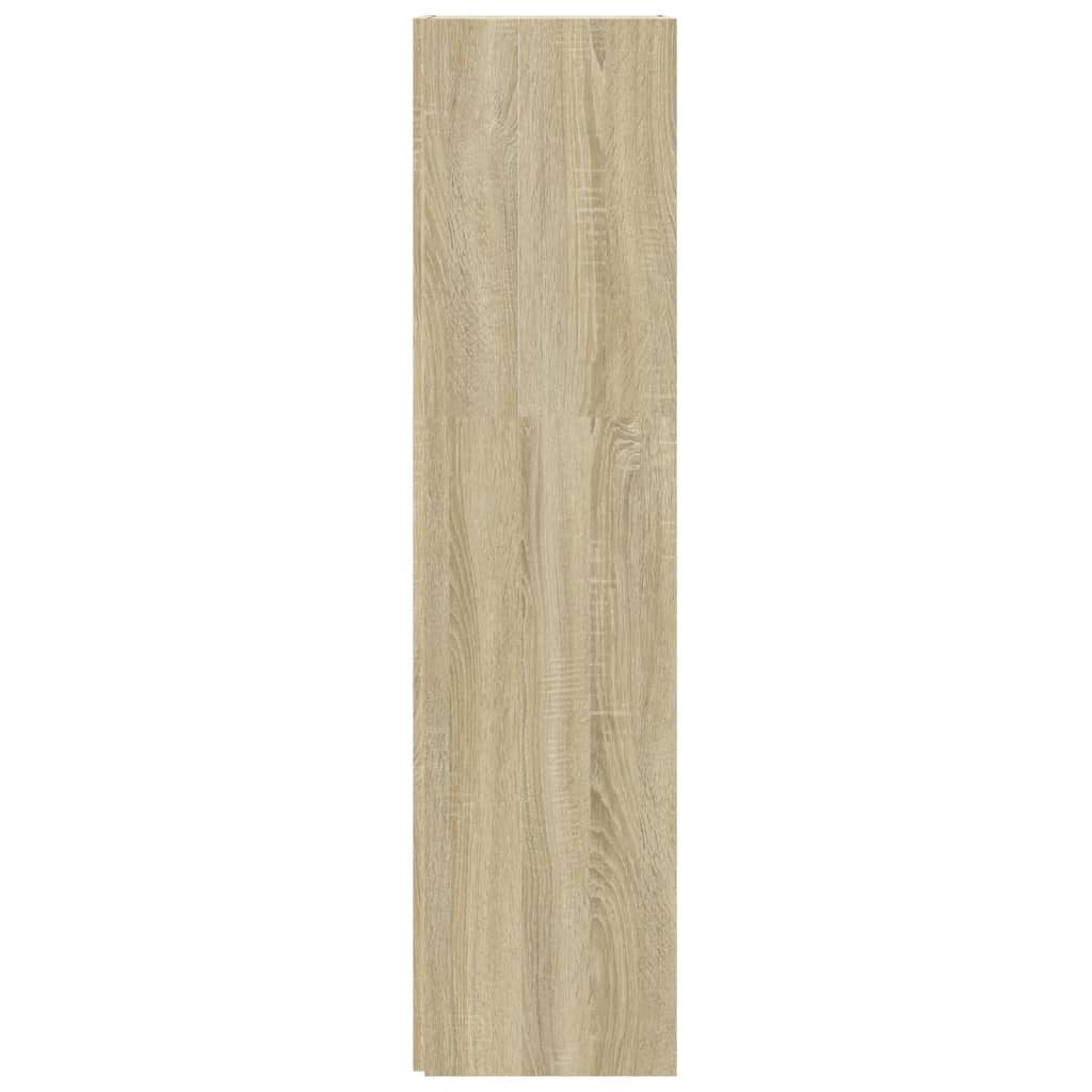 809038 vidaXL Corner Cabinet Sonoma Oak 33x33x132 cm Engineered Wood