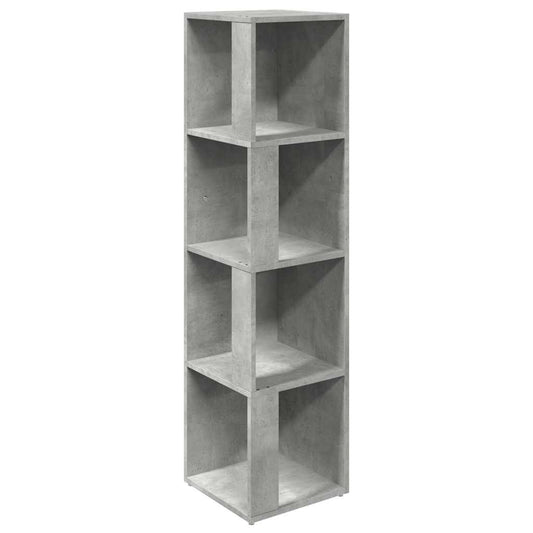 809039 vidaXL Corner Cabinet Concrete Grey 33x33x132 cm Engineered Wood