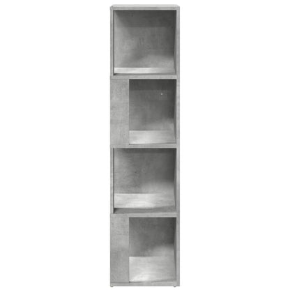 809039 vidaXL Corner Cabinet Concrete Grey 33x33x132 cm Engineered Wood