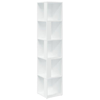 809044 vidaXL Corner Cabinet White 33x33x164,5 cm Engineered Wood