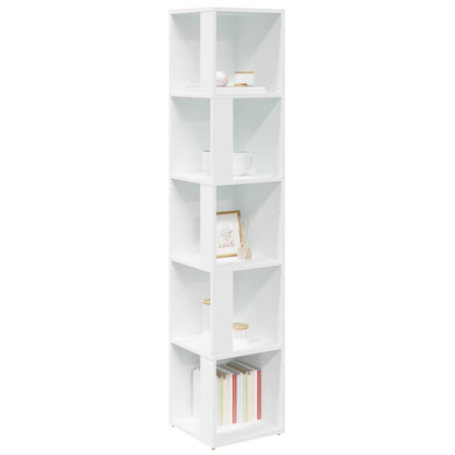 809044 vidaXL Corner Cabinet White 33x33x164,5 cm Engineered Wood